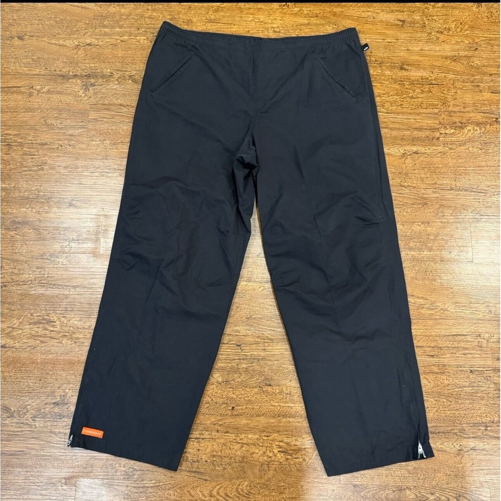 Vintage 90's Nike Black Baggy Skater Ankle Zip Casual Sport Pants‎ Men 2XL 42x32